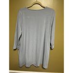 Zenana Premium  Oversized Light Blue Tunic Size Large Photo 6