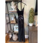 Ramy Brook Paige Floral Sash Belt Wide Leg Jumpsuit Velvet Multi Womens Size 8 Photo 7