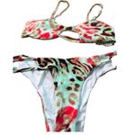 Tinibikini Tinibibikini swimwear size small multicolor leopard print cheeky sexy bikini set Photo 5