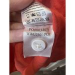 Faherty  Laguna Linen Relaxed Shirt Poppy Red Coastal Beach Womens XS Oversized Photo 9