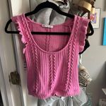 ZARA Pink Knit Top Photo 0