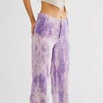 Free People Reese Pitched Straight Cord Jeans in Moonlit Orchid BNWTS Photo 0