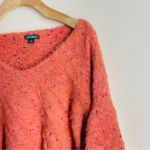 Wild Fable Faux Mohair Confetti Knit Cropped Fuzzy Sweater Coral size M Photo 3