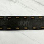 DKNY Vintage  Black Leather Laced Western Belt Size S ✨ Photo 5