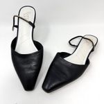 Franco Sarto  Balon Pointed‎ Toe Leather Mules Black Size 8.5 Photo 1
