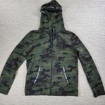 Hollister Camo Hoodie Small Green Black Spell Out Trim Full Zip Sweatshirt Photo 9