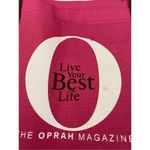 Oprah Magazine Canvas Tote Bag Purse Vacation Travel White Photo 3
