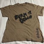 Anti Social Social Club Olive Tee Brown Size M Photo 0