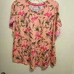 Cuddl Duds Comfort Code Womens 2pc Pajamas Set L Top Pants Flamingos Print Pink Size L Photo 1