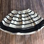 Papaya ✨ STRIPED BLACK AND WHITE SKATER SKIRT Photo 3