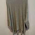 We The Free Heather Gray Oversized Turtleneck Batwing Top Photo 0