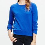 Madewell Alpha Blue Throwback Sweater Size Medium Photo 0