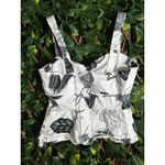 White House | Black Market y2k White Black Corset Top Size 10 Photo 1