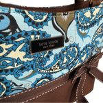 Kate Spade Vintage Y2K Paisley Bow Bamboo Top Handles Purse Photo 8