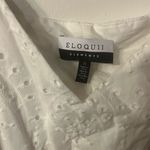 Eloquii Elements Plus Size 22 White Belted Eyelet Dress Knee Length Photo 5