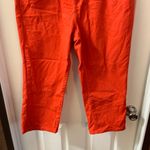 Coldwater Creek Red Orange Ankle Cropped Jeans size 10 Photo 4