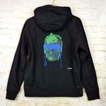 Unlabeled by Anna Petrosian Skull Drip Hoodie Womens S Black Relaxed Rock Punk Photo 0