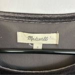 Madewell  Velvet Grey Short Sleeve Butterfly Blouse Size Small Photo 5