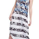 Mara Hoffman Anguilla Tropical Print Tencel Shirtdress Size Medium Photo 0