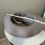Roxy  100% Wool Felt Fedora Hat Gray with Brown Band Size S/M Western Boho Indie Photo 10