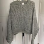 ANINE BING  Greyson Gray Open Knit Sweater Wool Alpaca Photo 1