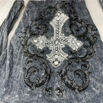 Vocal  Black‎ Graphic Fitted Blouse Photo 2