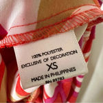 Natori  Abstract Floral Cowl Neck Tie Waist Dress Size XS Photo 6