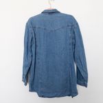 Vintage Zana Di Womens Denim Shirt Size M Blue Patch 90s Western Embroidered Blue Size M Photo 5