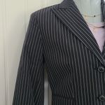 The Limited  vintage black striped jacket blazer size XS nwot Photo 3