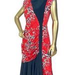 Stunningly BOLD & Unique A La Carte Vintage Dress Sz 11 12 Red White & Blue Multiple Photo 2