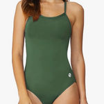 Baleaf Athletic Training Adj Strap One Piece Swimsuit Army Green 36/Medium M NWT Photo 0