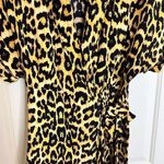 Urban Outfitters Zoe Womens Side-Tie Wrap Romper Cheetah Comfy Size Small Photo 4