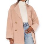 Free People Hannah Slouchy Super Soft Double Breasted Blazer in Camel Photo 10
