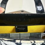 Burberry Vintage Floral Tote Bag Black White Photo 4