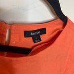 Kensie  Orange Linen Oversized Blouse Butterfly Sleeve Sz Small Photo 6