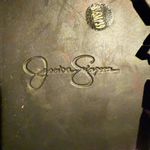 Jessica Simpson  White Combat Boots with Rhinestone Buckles Photo 1