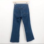 Reformation PJ Jeans In True Blue Wide Flare Leg Ankle Crop Stretch Photo 3