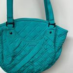 Vera Bradley  Blue Quilted Tote Bag with Diamond Stitching Photo 13