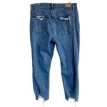 Abercrombie & Fitch  Mom Jean Distressed Dark Wash Size 31/12R Photo 10