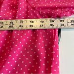 Cliche Bright Pink Ground White Dot Top Women’s Med Elastic Waist/Wrists Tie Photo 11