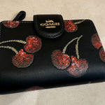 Coach Medium Corner Zip Wallet With Cherry Print cdf10 Photo 0