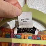 Sandy Starkman Rainbow Striped Vintage Knotted Woven Mesh Fringe Jacket Sz M Pink Size M Photo 7