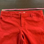 Old Navy  High Rise Pixie Skinny Pants Women‎ 20 Red Secret Smooth Pockets Crop Photo 6