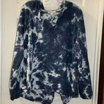 Vintage America Blue Dye Print Pullover Hoodie size XL Photo 0
