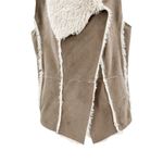 Cupcakes and Cashmere REVOLVE Faux Fur Arden Suede Vest Toffee CH301620 Tan Photo 8