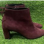 Stuart Weitzman  Gardner Maroon Suede Boots Size 7 New Photo 4
