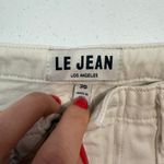 LE JEAN Rory Relaxed tie waist Jeans size 30 White Photo 2