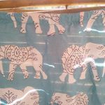 Joe Fresh  M Gray Orange Elephants Maxi Dress Photo 2