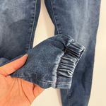 American Eagle Jogger Women Jeans Sz 2 Drawstring MInimalist Lounge Denim Preppy Blue Photo 3