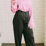 These Three Boutique Black Dress Pants (shiny satin-like material) Photo 2